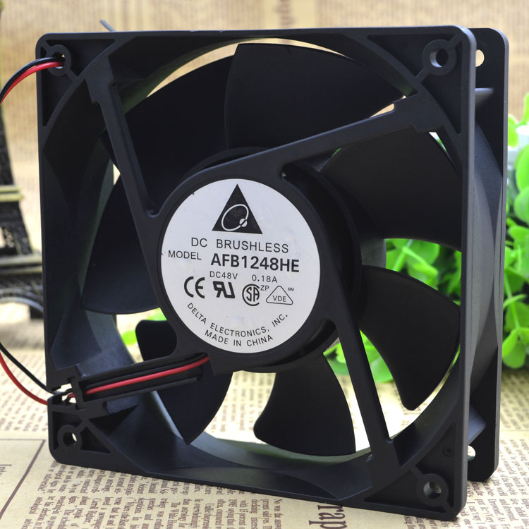 Original DELTA AFB1248HE Cooling Fan 48V 0.18A 8.64W 3wires AFB1248HE Fans